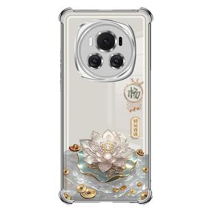 适用于荣耀magic6手机壳荣耀magic7保护套magic5全包裹magic4新款好运连连硅胶电镀防摔四叶草手绳四角气囊