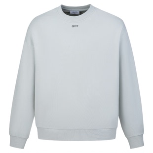 OFF-WHITE™情侣装新款圆领卫衣简约日常款字母装饰基础款上衣
