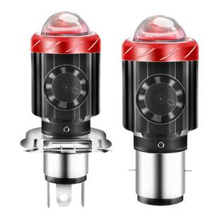 PAPAI摩托车激光LED大灯超亮强光聚光内置风扇双爪三爪大灯大灯泡