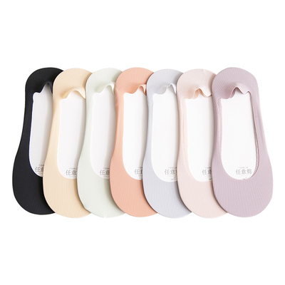 非纯棉配小皮鞋乐福肤色中筒袜