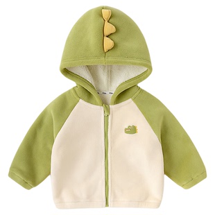 嘟嘟家儿童外套冬装男童上衣新款女童外衣加绒宝宝衣服童装冬季类