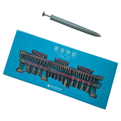 湖北省博物馆曾侯乙编钟冰箱贴桌摆件武汉旅游纪念品正品文创