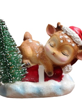 奇趣世界圣诞情侣送礼气氛摆件