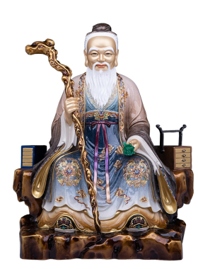 药王孙真人佛像铜摆件供养