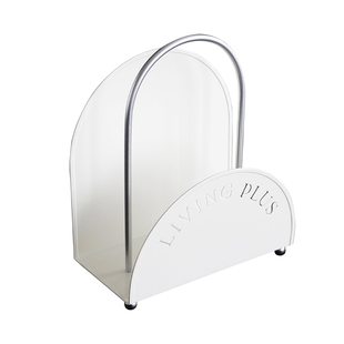 livingplus多巴胺色杂志架铁艺落地桌面书报架收纳架创意客厅摆件