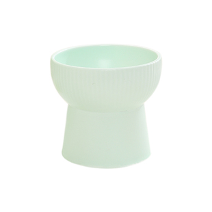 陶瓷猫碗黑色保护颈椎可爱猫盆猫食盆水碗高脚猫咪碗宠物碗防打翻