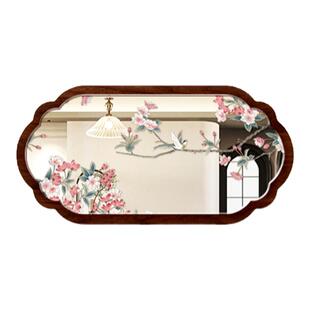 中古风镜子装饰画家用小场景组合镜面画法式复古客厅高级感挂画