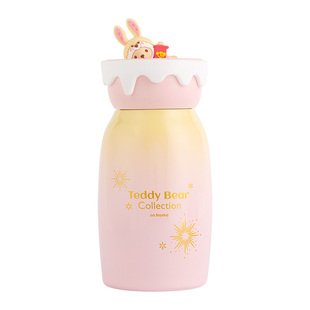 sohome泰迪珍藏新年兔粉色治愈萌宠保温杯