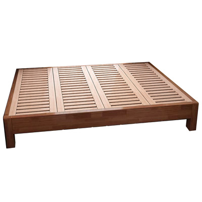 全实木无床头榉木排骨床架子榻榻米定制任意尺寸家用小户型卧室床