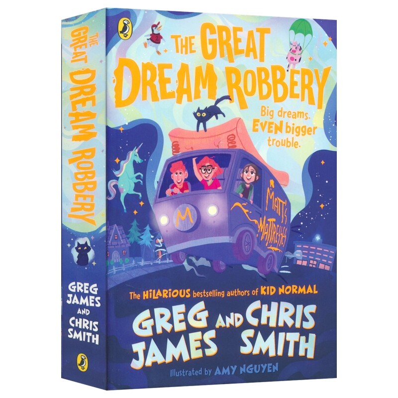 The Great Dream Robbery 大梦劫 梦境冒险之旅 幽默惊悚小说 章节书 英文原版进口儿童图书