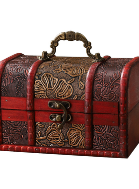 怀旧小盒子摆件仿古首饰盒道具