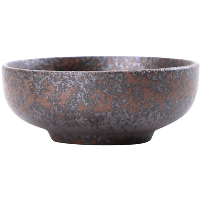 碌心粗陶窑变岩苔烧品茗杯小茶杯