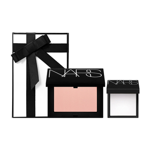 【自营】【礼盒】Nars/娜斯腮红愉悦红粉+定妆大白饼1.8g小样套装