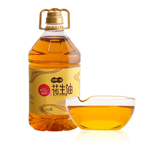 时光稻留压榨一级花生油4L/桶