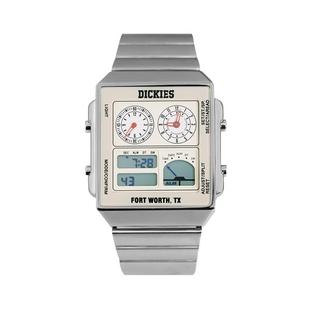 Dickies手表男士多功能潮流虫洞概念学生复古方块飞行者电子表551