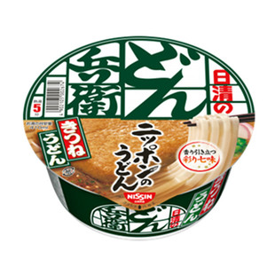 日本NISSIN日清兵卫油豆腐葱味素鸡乌冬面速食方便面碗面泡面*1碗
