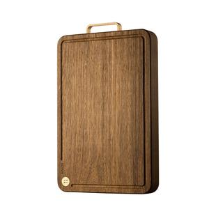 SOWE素味黑金檀木菜板家用抗菌实木大号砧板乌檀整木双面切菜板