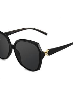 目戏太阳镜新款女优雅大框显脸小大脸显瘦墨镜防紫外线强光墨镜