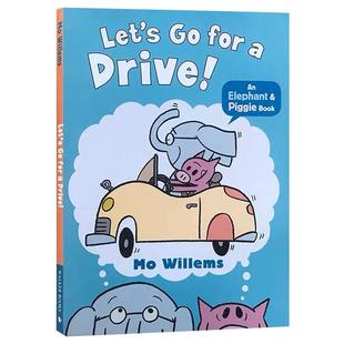 送音频英文原版小猪和小象系列An Elephant and Piggie Book:Let’s Go for a Drive!开车去兜风吴敏兰书经典儿童情商教育启蒙绘本