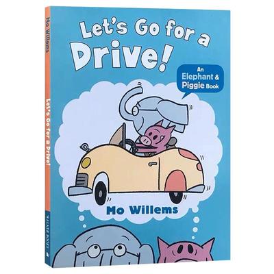 送音频英文原版小猪和小象系列An Elephant and Piggie Book:Let’s Go for a Drive!开车去兜风吴敏兰书经典儿童情商教育启蒙绘本