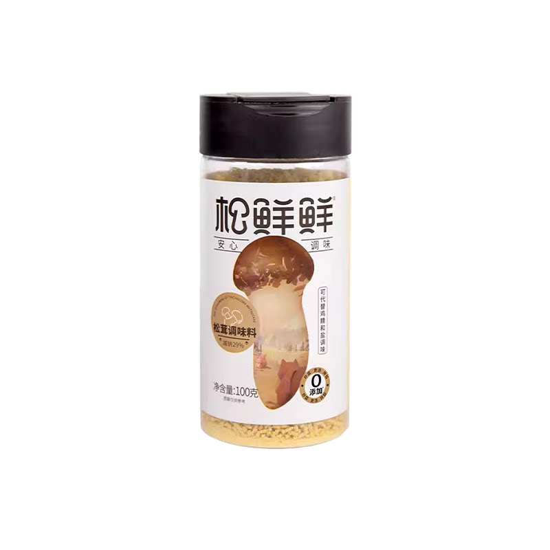 松鲜鲜松茸调味料100g*2瓶松茸鲜鸡精盐厨房炒菜调味品果蔬味精