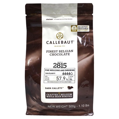 嘉利宝57.9%黑巧克力豆500g