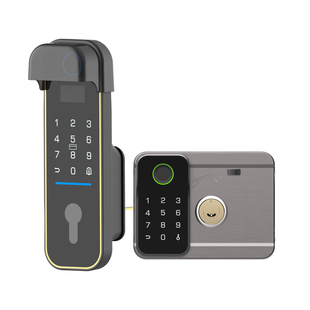 亿联智能铁门智能锁老式防盗门改智能锁庭院门指纹密码电子牛头锁