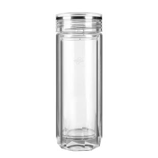 诺亚钻石水晶杯高档商务双层玻璃杯隔热保温男士办公透明泡茶杯