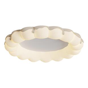 箭牌中古奶油风吸顶灯创意曲奇玫瑰卧室灯儿童房间护眼灯中山灯具