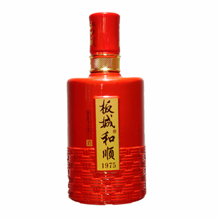 河北板城烧锅38度和顺1975纯粮浓香型白酒红瓶婚宴整箱450ML4瓶装
