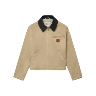 APEE女装秋冬翻领工装风仿反绒皮夹克外套F114A5P