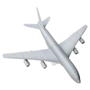 微缩空中客车A380客机模型航模玩具大型未涂装白膜玩具桌面摆件