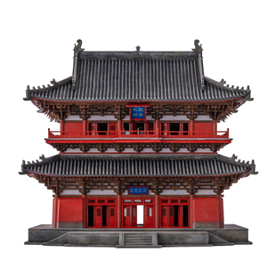 木上匠独乐寺观音阁古建筑模型中式成品建筑模型摆件木质榫卯装饰