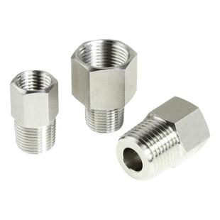 304不锈钢内外丝直接转换接头1分2分4分转M14 20*1.5公制英制接头