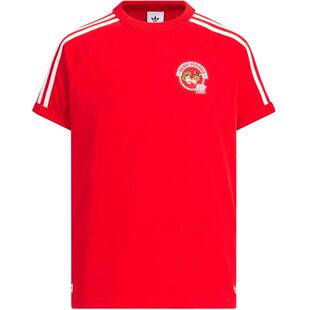 【自营】阿迪达斯ORIGINALS三叶草童装T恤中大童圆领短袖KV6595