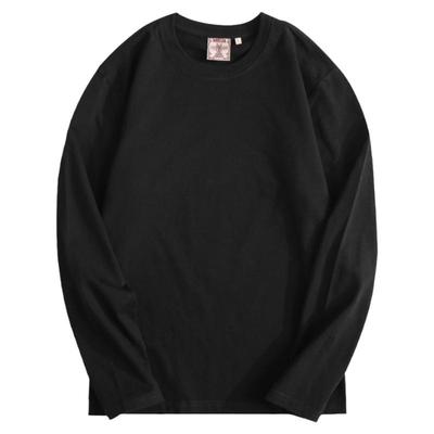 窄幅复古纯色内搭打底衫长袖t恤