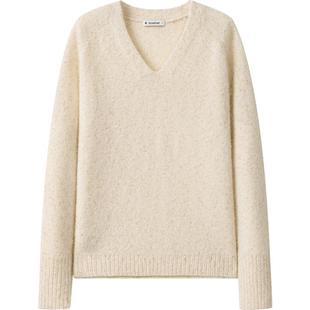 播商场同款慵懒风宽松针织衫女24冬新款优雅轻薄毛衣BDR4SD3856