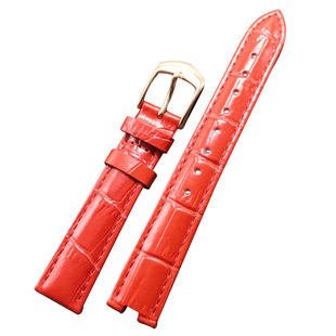 Folli Follie手表带 芙丽单凹口表带真皮桃心 四叶草WF13b038原装