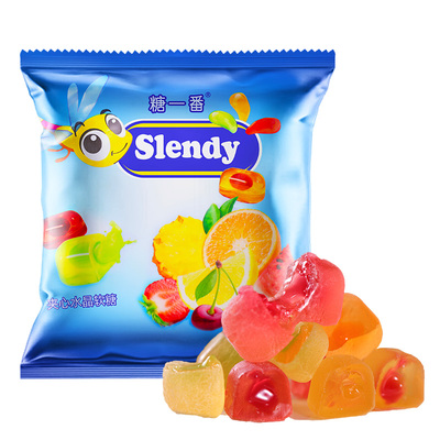俄罗斯进口水果软糖爆浆夹心KDV紫皮糖什锦Q糖喜糖年货休闲零食品