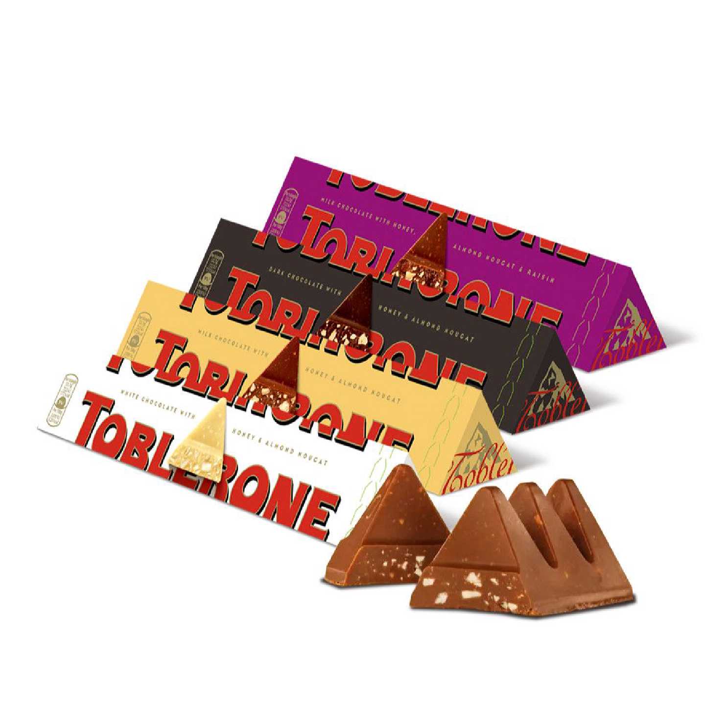 Toblerone瑞士进口三角巧克力牛奶蜂蜜三角巴旦100g老友记巧克力