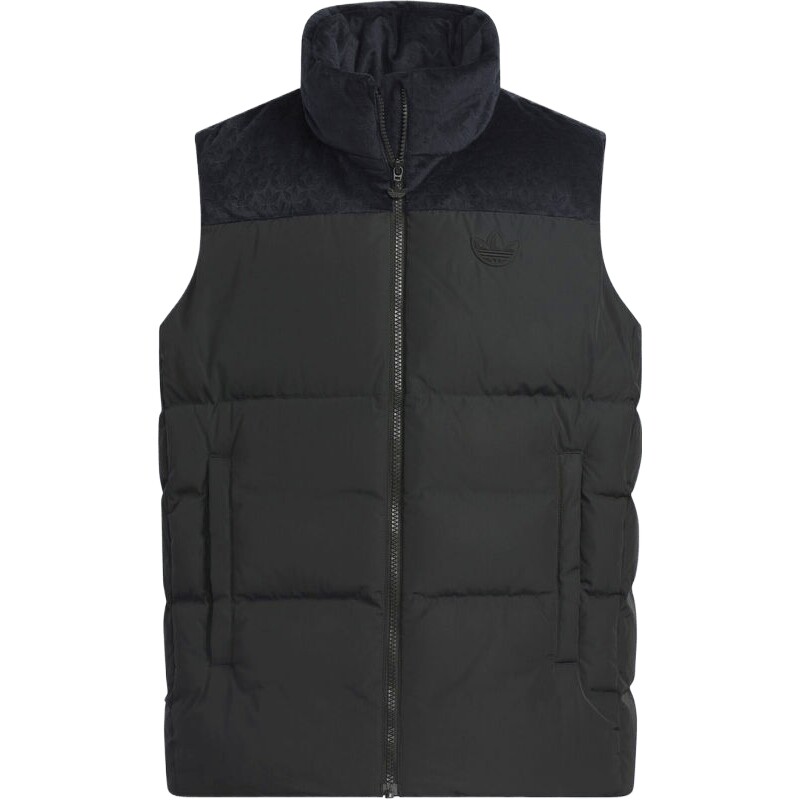 adidas阿迪达斯三叶草男大童运动休闲保暖立领羽绒服马甲KC5392