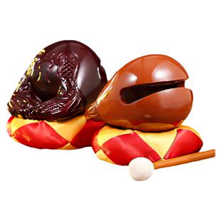 香樟木木鱼法器实木家用静心解压老式大木鱼整木打击乐器音质清脆