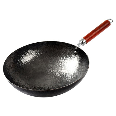 老聂家手工铁锅32无涂层不粘锅