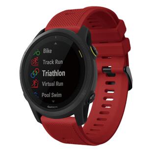 适用佳明Forerunner745智能运动手表vivoactive4Active黑硅胶表带