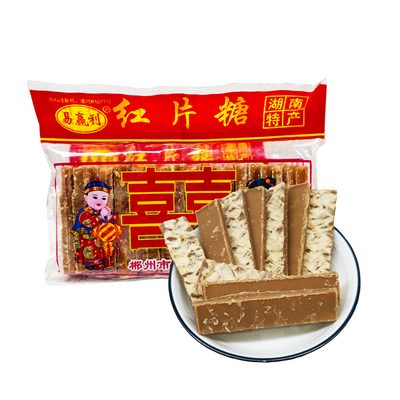 小片糖180g湖南特产黄糖红糖麦芽糖煮泡糖水稀饭鸡蛋糖油粑粑甜品