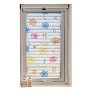 静电玻璃贴纸透光不透明浴室防走光防窥柜门装饰磨砂窗纸贴膜玫瑰