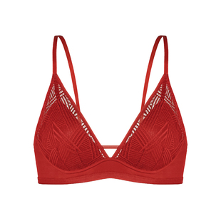 「禧运」莫妮MONI红色内衣套装本命年结婚新娘无钢圈小胸聚拢文胸