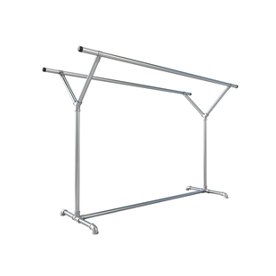 加厚特粗钢管晒被子架单双杠防风室内外落地晾衣架杆阳台晒衣架子