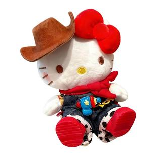 正版草帽纱裙HelloKitty包包挂件卡通毛绒公仔可爱玩偶凯蒂猫礼物
