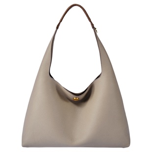 【董洁同款】迪桑娜2026新品都市轻行编织HOBO包女真皮撞色腋下包